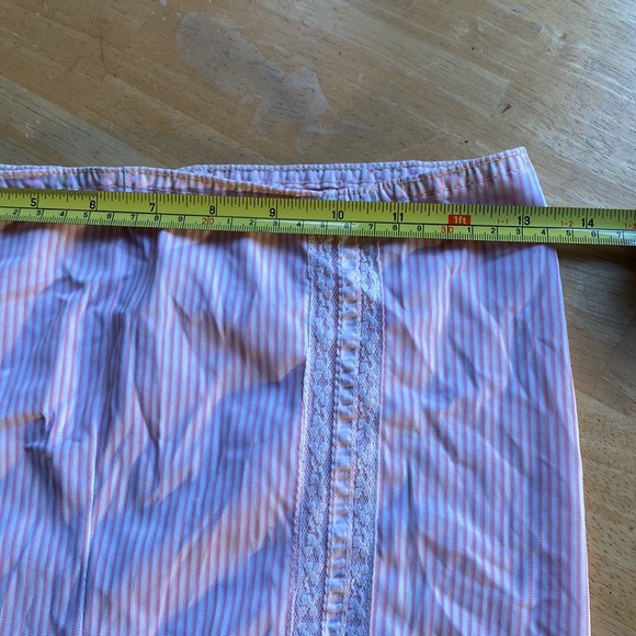 GIRLS TEENS size 8 VINTAGE HER MAJESTY TROUSER WHITE PINK - Picture 7 of 8